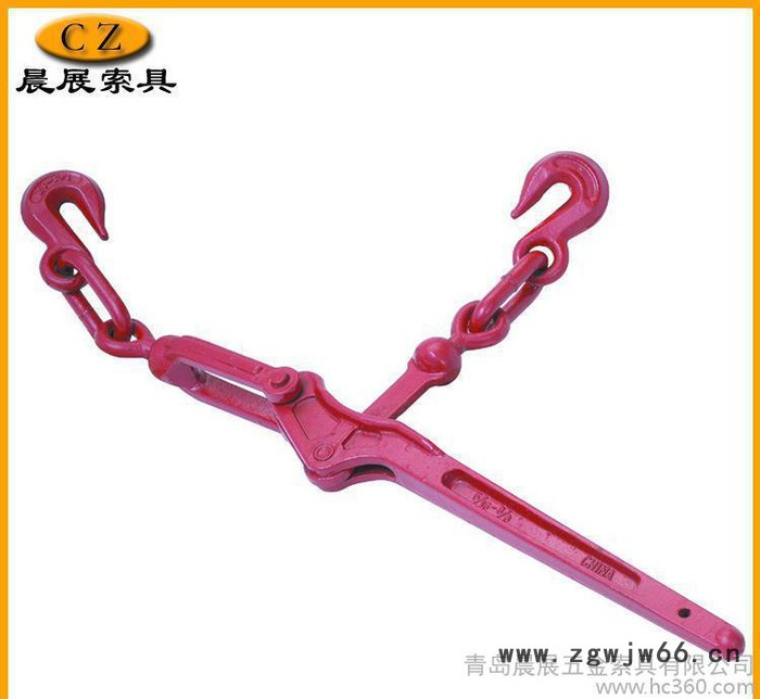 双钩棘轮紧索具拉紧器 杠杆收紧器起重链条抓钩重物捆绑器图2