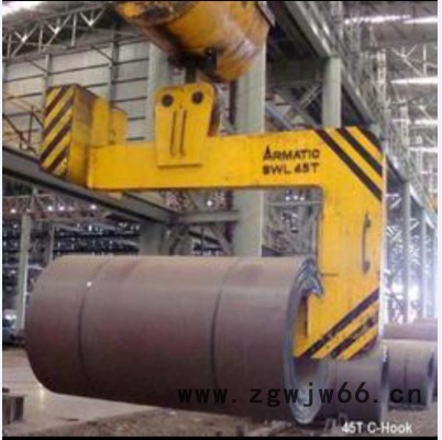 SW0231带钢起重钳 冷轧卷板C型钩 起重钢卷吊钩 七字型卷板吊具双钩 C型卷板吊具图7