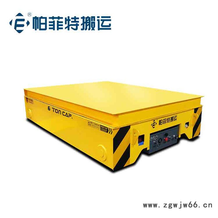 帕菲特 电动平车   搬运纸卷钢柱地轨车   轨道供电电动搬运车厂家报价图4