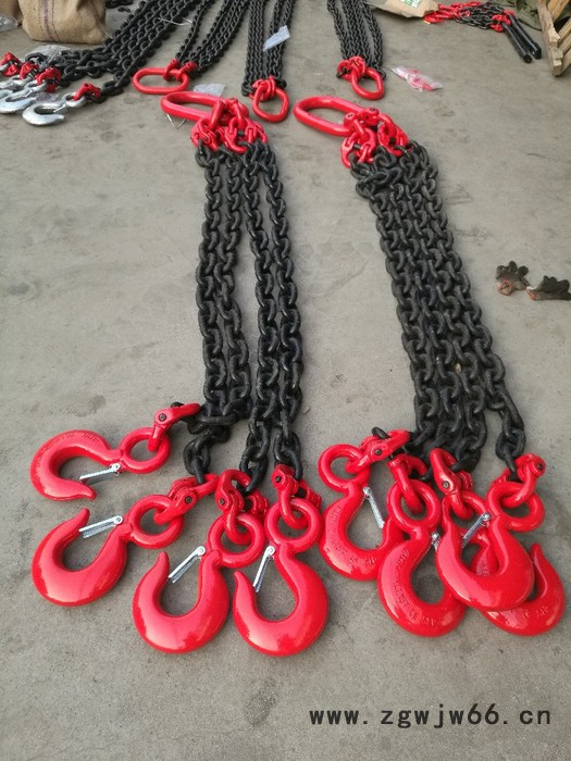 神州SW020定制 G80锰钢起重工具链条 吊索具吊钩挂钩吊具模具吊环吊钩连接扣吊链图6