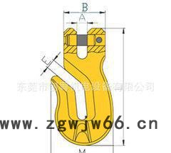 6-8/1.2t/2/3.2/5.3/8/12.5/15羊角翅钩/带翅抓钩、图2
