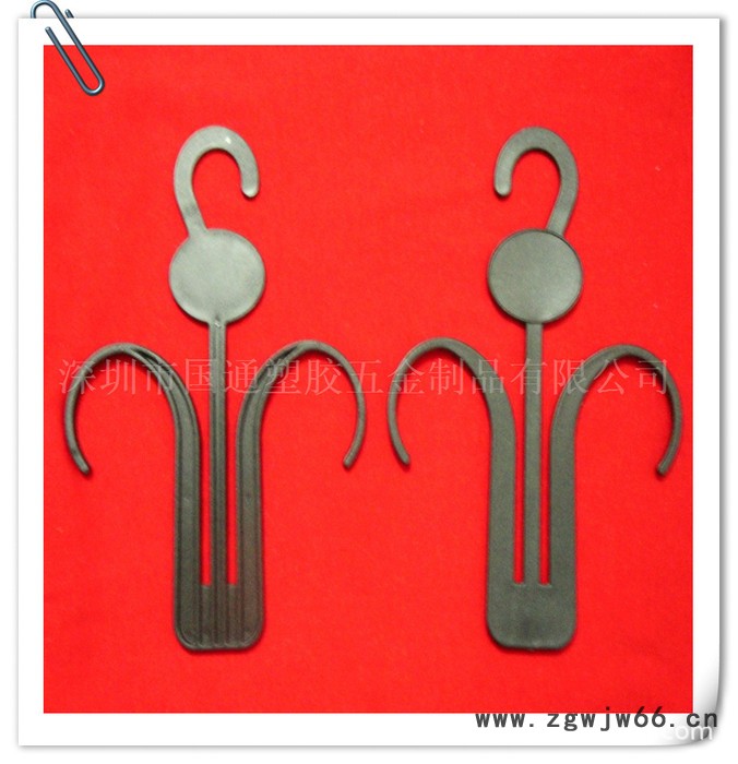 衣帽挂钩 毛袜挂钩 塑料吊钩全新环保材料图2