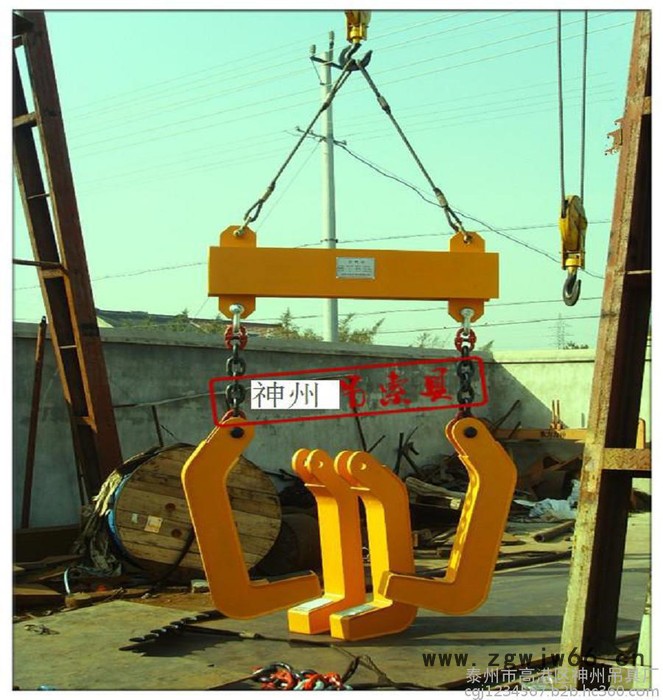 神州供应SW523起重卷板横梁双钩吊具 仓储起重带钢7字形吊钩 车间使用钢卷专用吊具图8