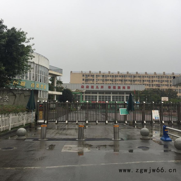 伸缩杆 不锈钢柱 挡车柱 气动升降柱图2