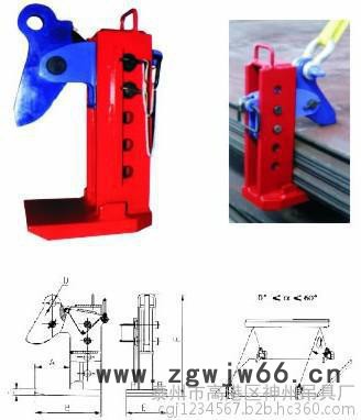 供应神州SW227单轧辊吊 具竖吊钳 双板起重钳 L型钢板吊钩 层叠钢板起重钳图5