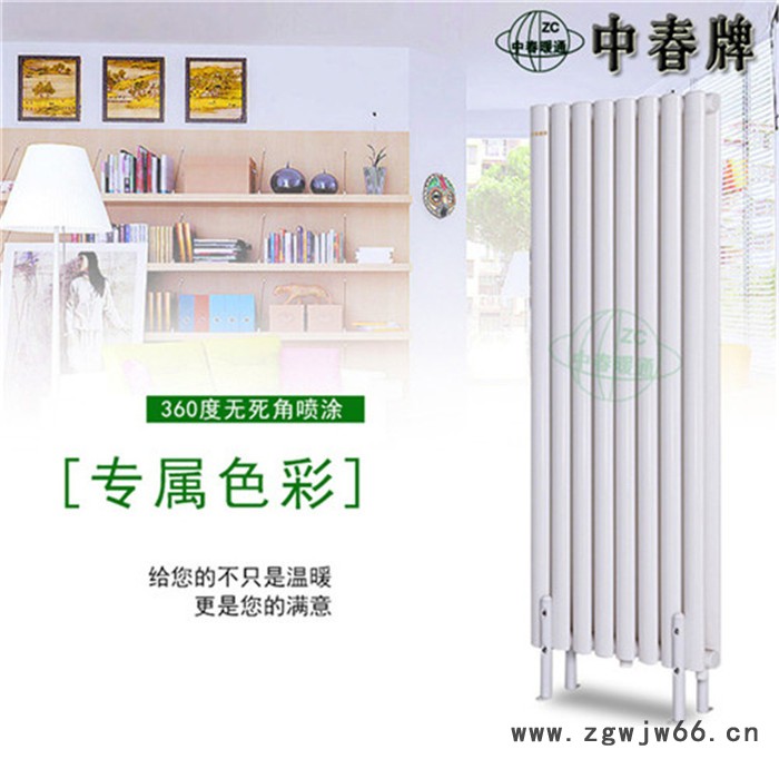 钢二柱散热器 中春牌钢柱散热器 钢制散热器 GZ2图2