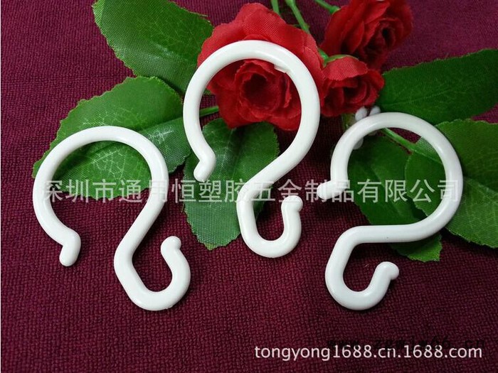 通用恒供应批发展示挂钩S形挂钩超市挂钩塑料挂钩S钩货架挂钩ABS吊钩图2
