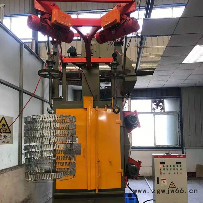 【龙锦机械】  吊钩抛丸机 吊钩式抛丸机 除锈抛丸机 圆角钢砂 通过式抛丸机 辊道通过式抛丸机 抛丸机维修 批发图5