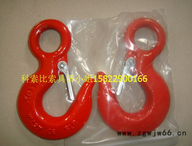焊接钩 焊接吊环 80级大开口钩 链条羊角钩 羊角安全自锁钩 倍力特吊钩图4