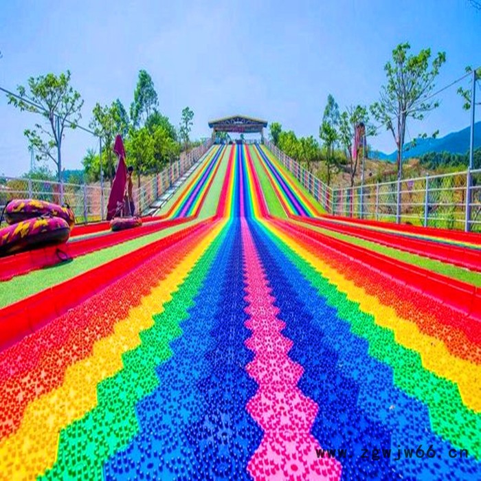 滚珠式滑道    七彩滑道   七彩滑梯  彩色滑道图2