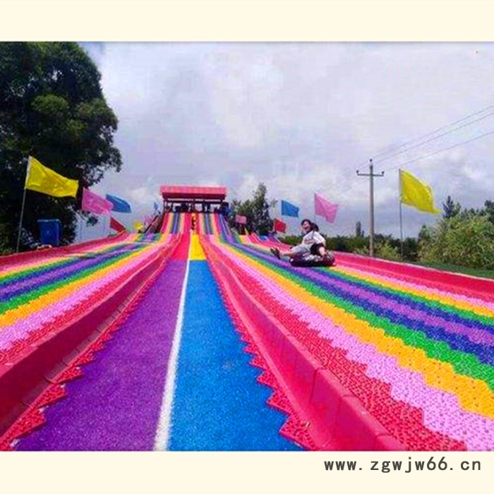 滚珠式滑道    七彩滑道   七彩滑梯  彩色滑道图6