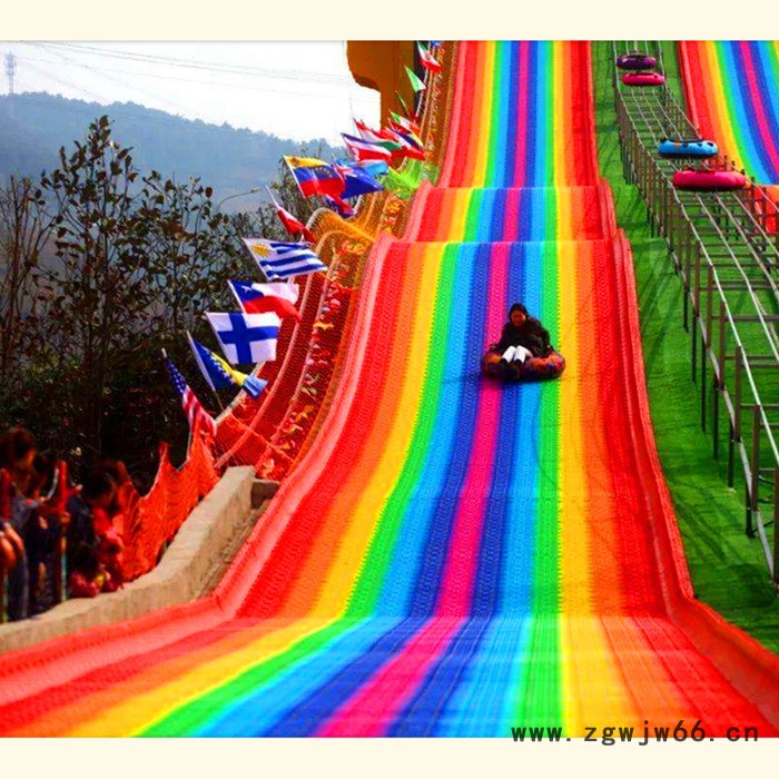 滚珠式滑道    七彩滑道   七彩滑梯  彩色滑道图5