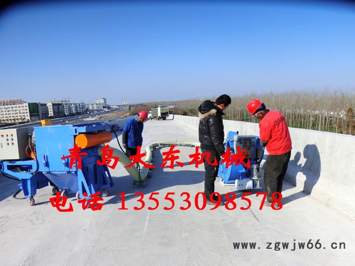 河北张家口销售、租赁移动式桥面抛丸机，双吊钩通过式抛丸机，直销环保型路面抛丸机销售、租赁图2