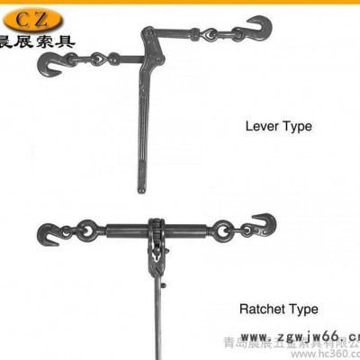 双钩棘轮紧锁具拉紧器 杠杆收紧器起重链条抓钩重物捆绑器