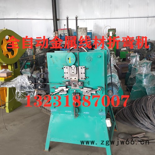 航欧机械 木耳菌挂钩折弯机 食物菌挂钩折弯机 双钩钢丝打扣机 蘑菇吊钩打扣机 小型钢丝折钩机 自动握弯机 弯线机 弯丝机图6