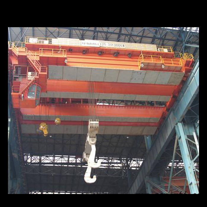 鲁新供应YZ型铸造起重机 双梁吊钩桥式起重机75-550吨图4