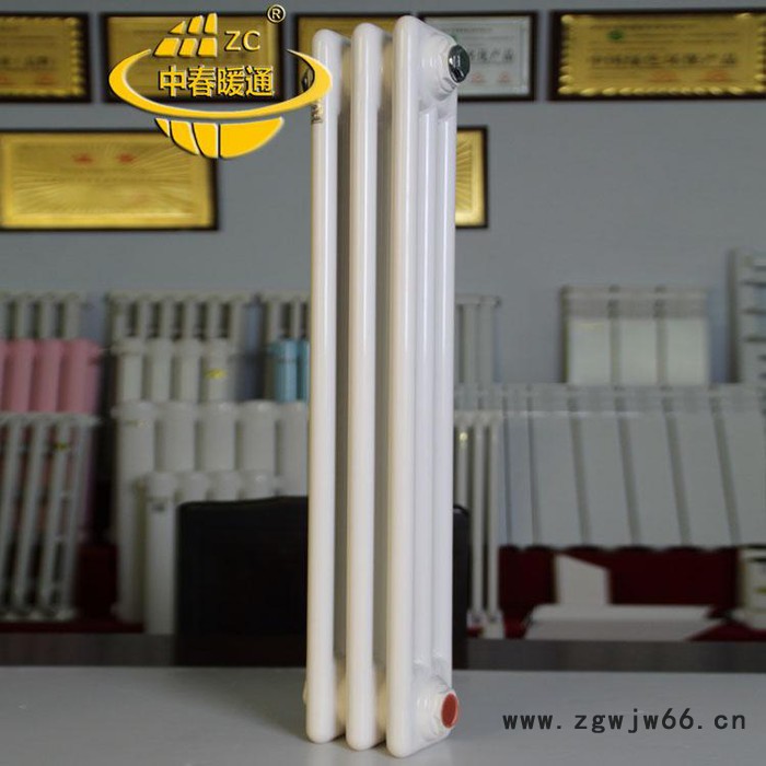 〖中春国标**  钢三柱散热器  钢三柱暖气片 家用钢制散热器  钢柱暖气片 直销各种型号图3