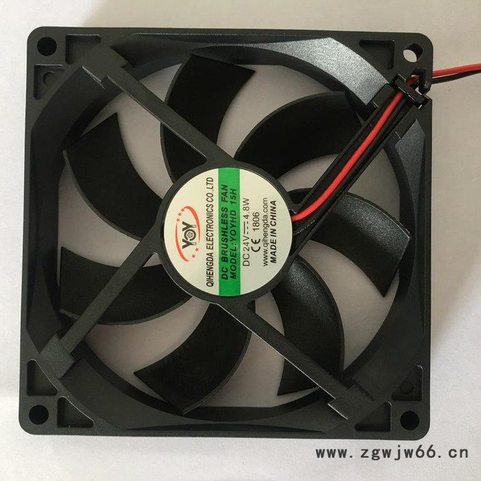 齐恒达  9220双滚珠  24V 直流散热风扇图2