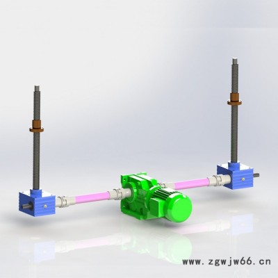 德特 同步丝杆升降平台 滚珠蜗轮丝杆升降机平台支持定制欢迎咨询