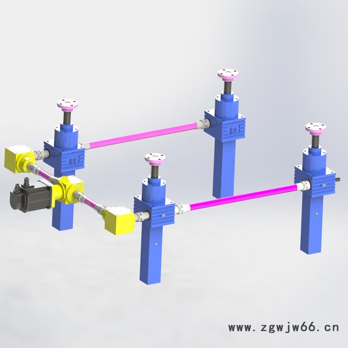 德特 同步丝杆升降平台 滚珠蜗轮丝杆升降机平台支持定制欢迎咨询图3