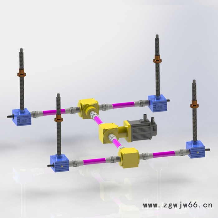 德特 同步丝杆升降平台 滚珠蜗轮丝杆升降机平台支持定制欢迎咨询图2