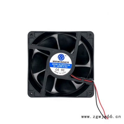 12038散热风扇12V24V含油液压双滚珠大风量电脑CPU风扇显卡风扇车载冰箱风扇冷风机风扇 烘干机风扇 三线调速转速