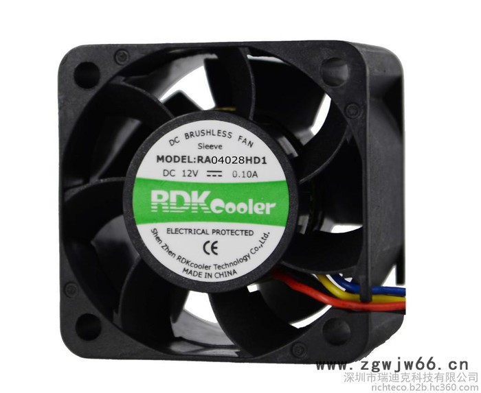 RDKcooler瑞迪克厂家生产直流散热风扇4028双滚珠含油散热风扇图2