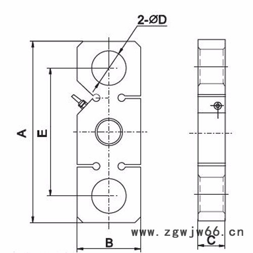 精久专业提供吊钩秤电子吊秤配套传感器YZC-531/3~5吨，另有多种量程可选图2