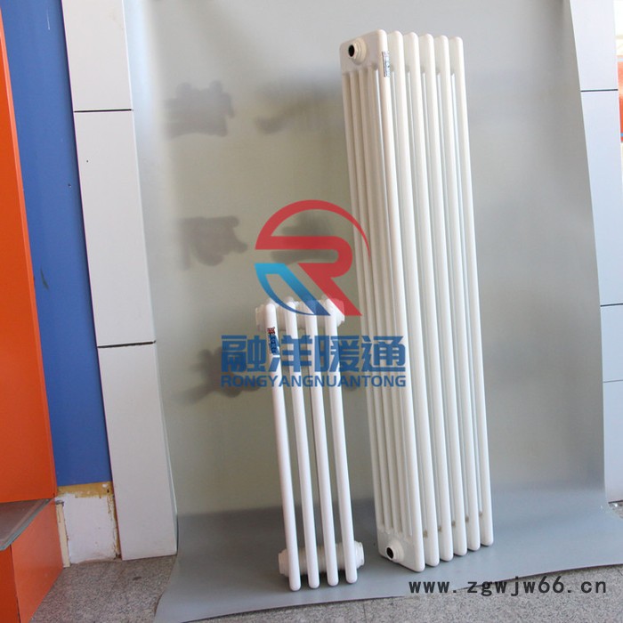 融洋厂家直供 钢柱形散热器 SCGGZY5-1.8-1800-1.0 钢制圆五柱散热器 厂房专用散热器 车间专用暖气片图3