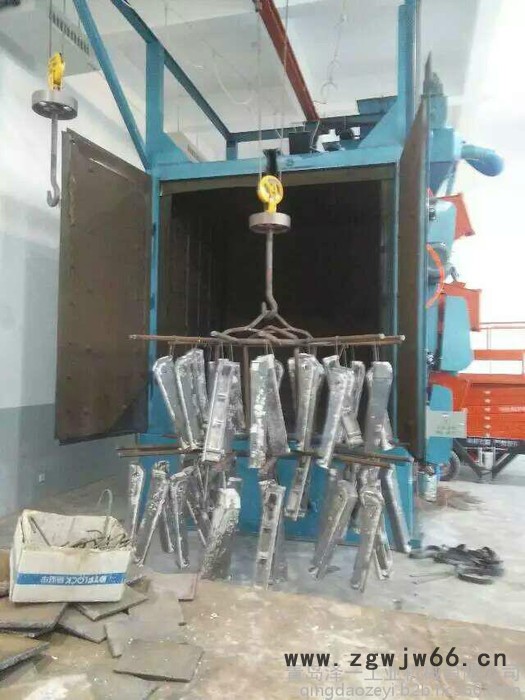 直供青岛Q3710双吊钩式抛丸机，Q3710吊钩式抛丸机，抛丸机、吊钩式抛丸机、双吊钩式抛丸机、青岛吊钩式抛丸机厂家图2