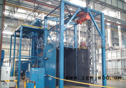 抛丸机 单吊钩式抛丸机 黄河q37吊钩式抛丸清理机 双吊钩抛丸机图3