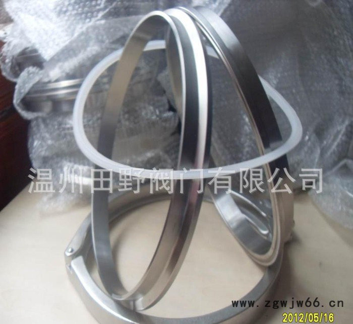 供应219管卡子白钢卡箍 快装接头大口径管道用卡箍接头图4