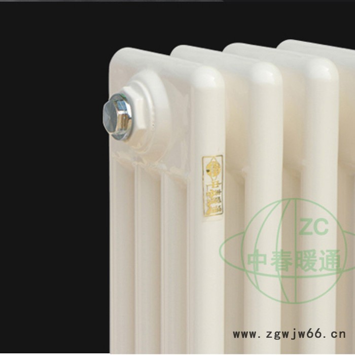 中春牌 QFGZ415 厂家直营 散热器  新型环保散热器  钢四柱暖气片报价  钢柱暖气片厂家