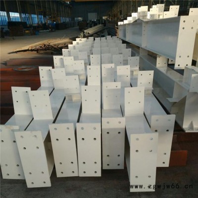 山东三维Q235 钢结构件加工厂家外贸出口钢柱钢梁加工**价廉 欢迎参观考察