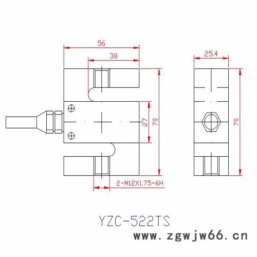 精久专业提供吊钩秤电子吊秤配套传感器YZC-522TS，多种量程可选图4