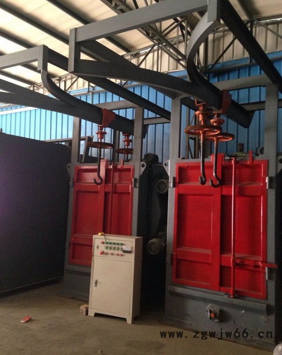 吊钩式抛丸机-双吊钩式抛丸机-单钩环链葫芦吊钩式抛丸机-威尔特吊钩式抛丸清理机图3