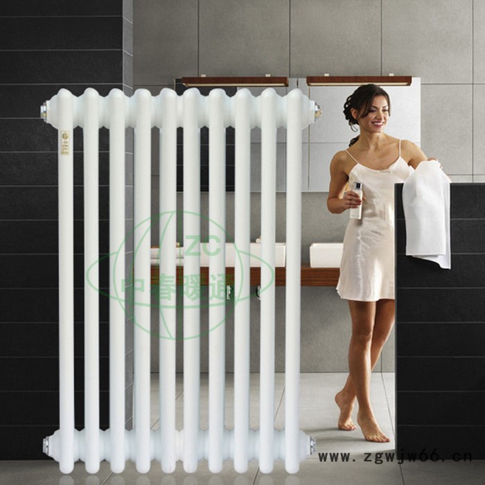 中春牌 SQGZ416 钢制四柱暖气片 钢四柱散热器 钢柱暖气片 钢四柱暖气片材质图2