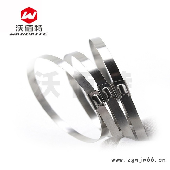 沃佰特304不锈钢 扎带卡扣滚珠自锁式捆扎带收束带铁丝固定绑扎带4.6图2