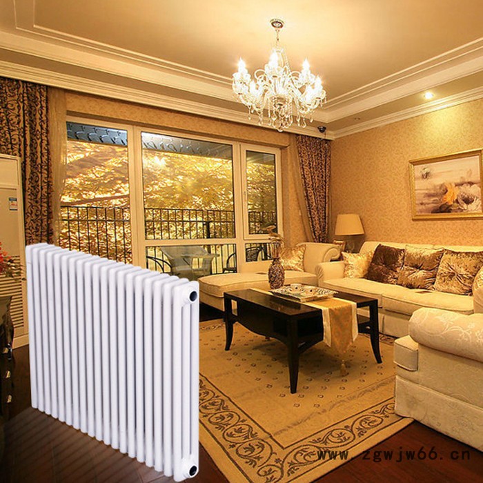 中春 GZ314 供应 钢三柱暖气片 钢柱暖气片 钢三柱暖气片参数 钢制暖气片 中心距600mm 壁厚国标1.5mm图6