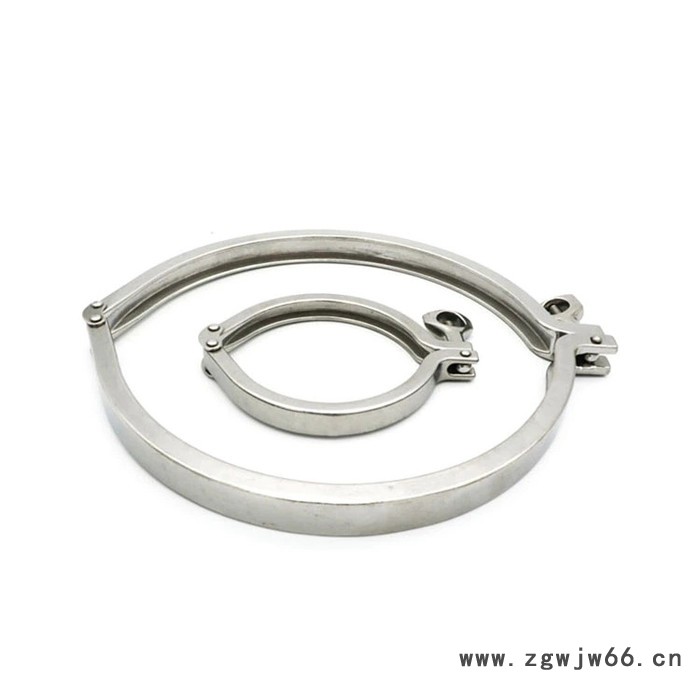 供应单销卡箍   不锈钢单稍卡箍  不锈钢单耳无极卡箍 卡箍抱箍  重型对蝶式卡箍图5