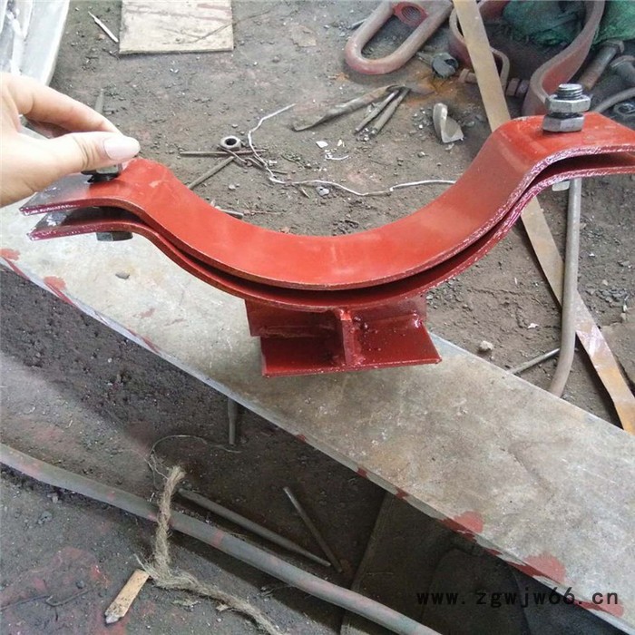 ZK-1卡箍型止推管托，卡箍支座，厂家供应图2