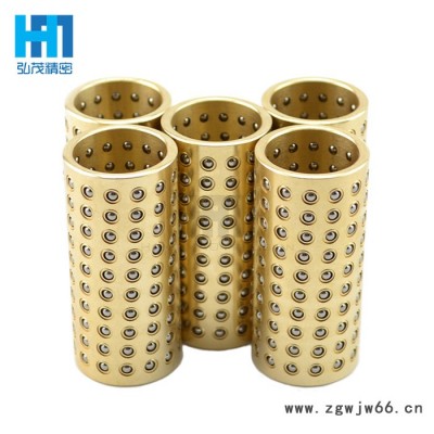 铝合金保持架 加密型树脂滚珠套 50台阶卡环槽标准型塑胶套批发