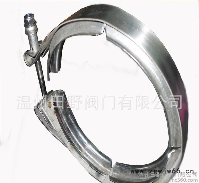 定做不锈钢V型槽卡箍可卡范围￠50-￠900直径v band clamp图3