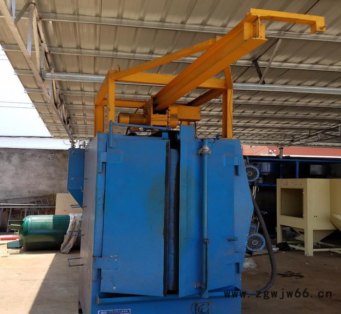 双吊钩式抛丸机 二个抛头大型吊钩式抛丸机双吊钩直销图2