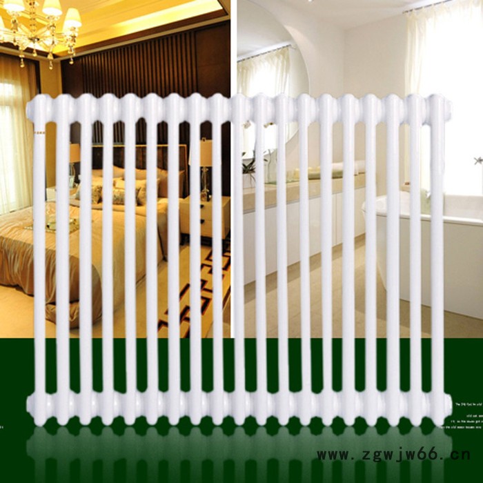 中春 QFGZ308  钢三柱暖气片 钢柱系列散热器 中心距900mm 散热量大 外形美观 结构紧凑图3