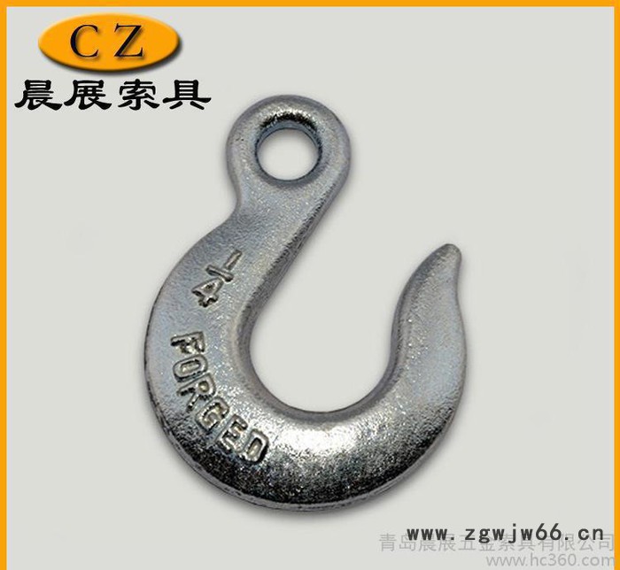 索具大量 美式大开口吊车起重用环眼吊钩 **产品图2