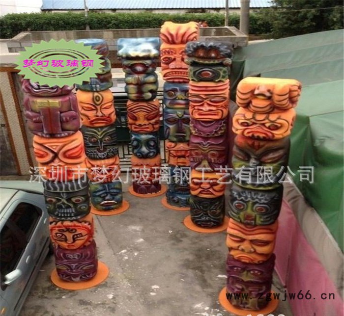 酒店ktv装饰雕塑 酒店罗马柱装饰雕塑 欧式玻璃钢柱头图3