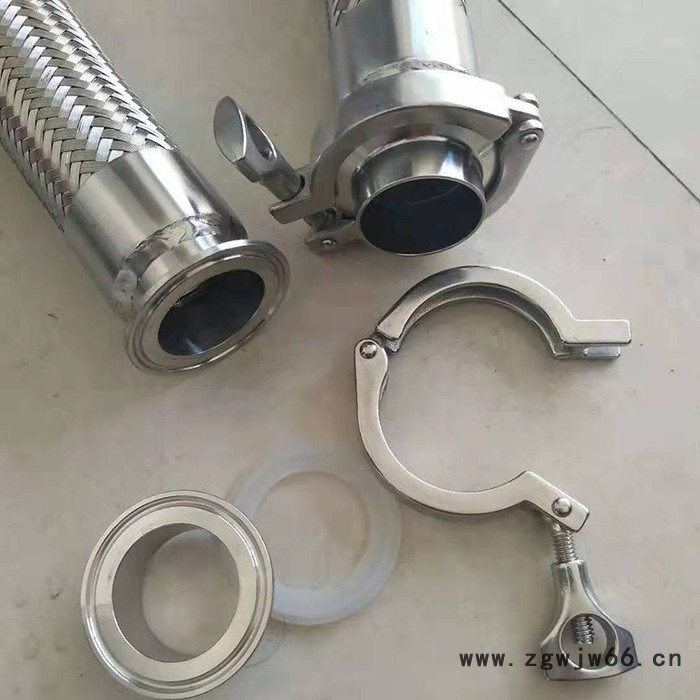 万宇可定制 卡箍式金属软管  卡箍连接金属软管 卡盘金属软管 卡盘卡箍金属软管图4