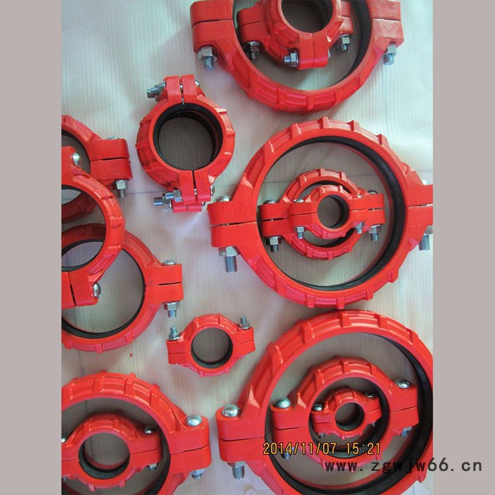 程煤**刚性沟槽卡箍管道消防工程专用卡箍管道连接件图3