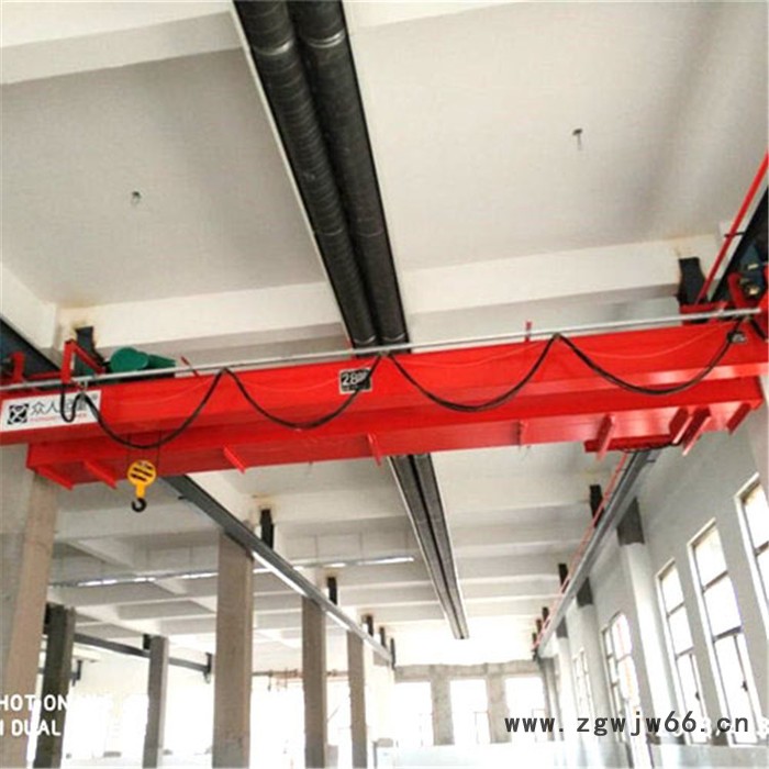 QD型双梁吊钩桥式起重机行吊 双梁行车10T 双梁起重机10吨可定制 行车 众人起重图3